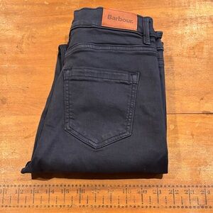 BARBOUR Women's Classic Navy Blue Essential Slim Trousers Stretchy Skinny Fit